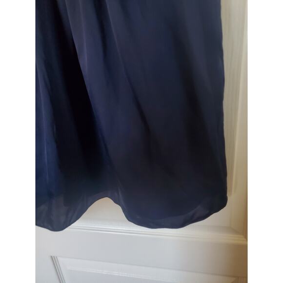 White by Vera Wang Navy Blue Fit and Flare Back Bow Mini Cocktail Dress, Size 14 - Picture 13 of 13